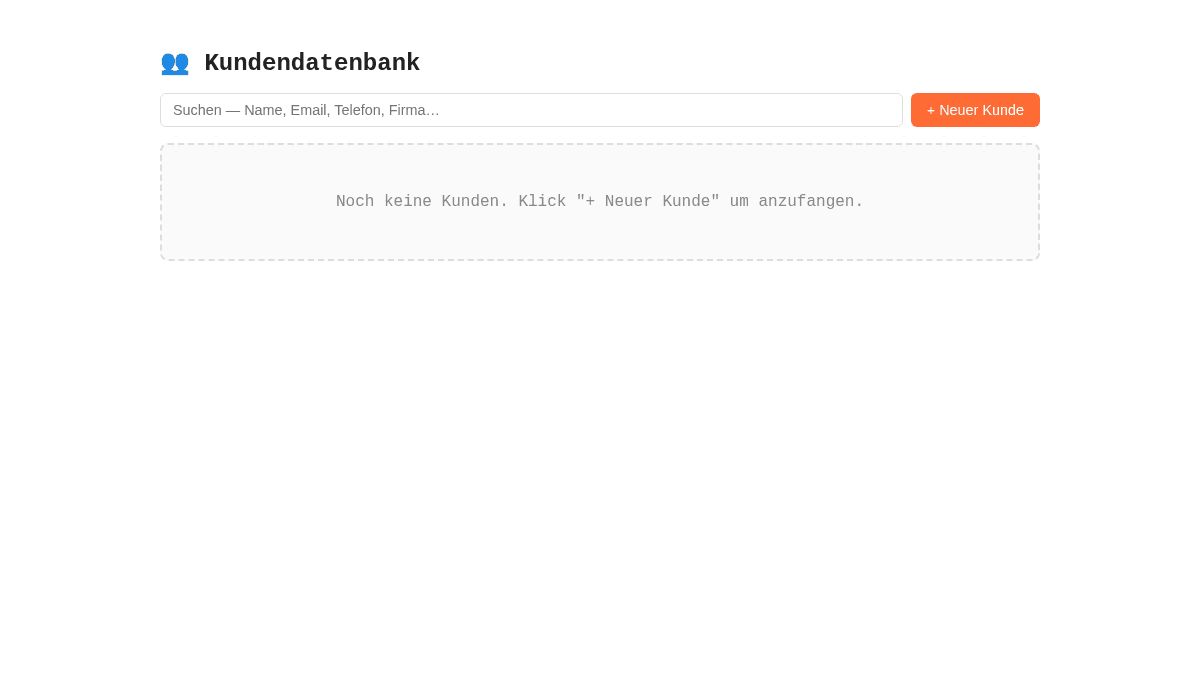 Kundendatenbank