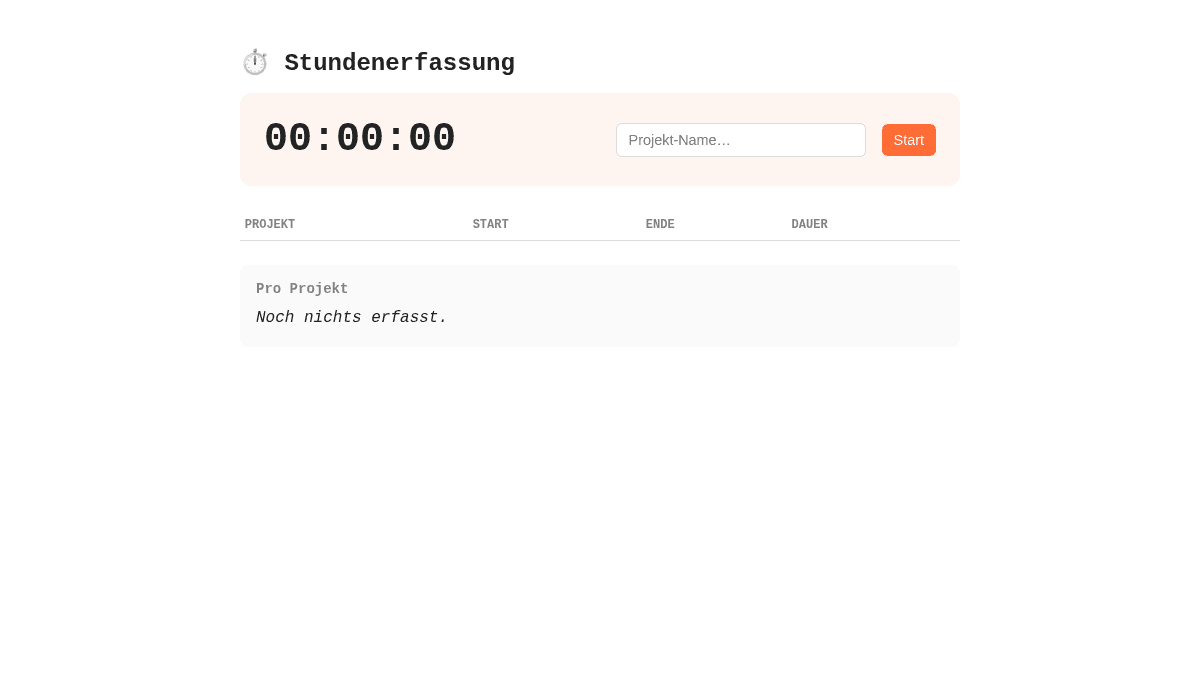 Stundenerfassung