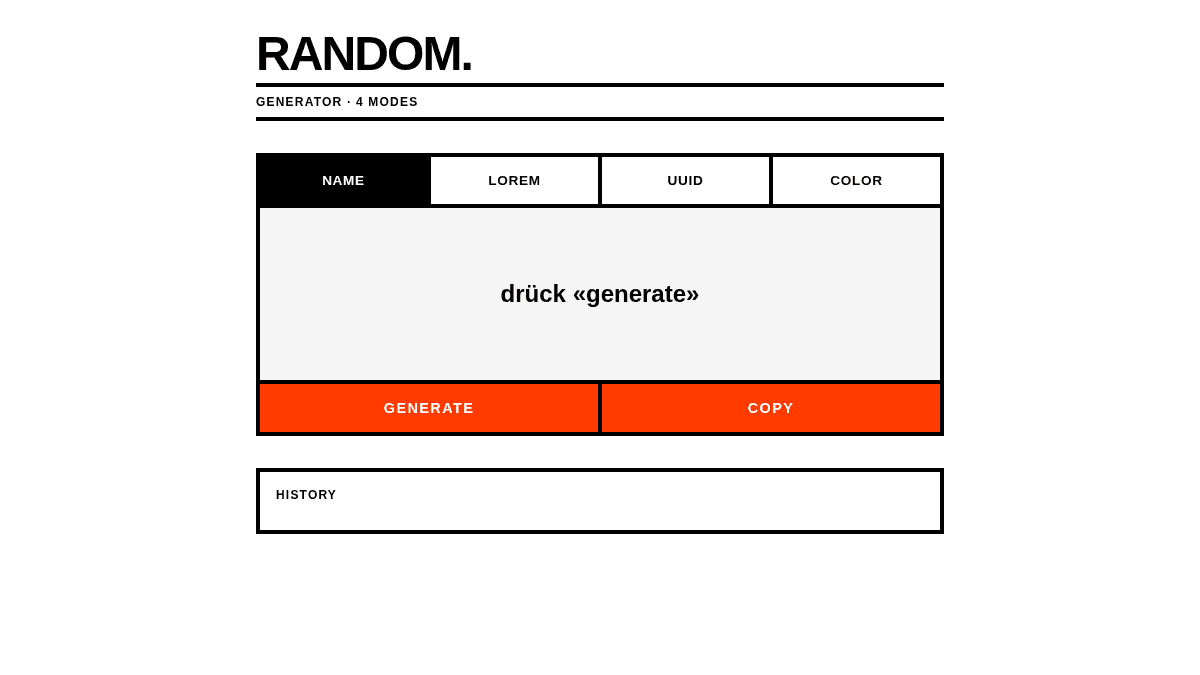 Random Generator