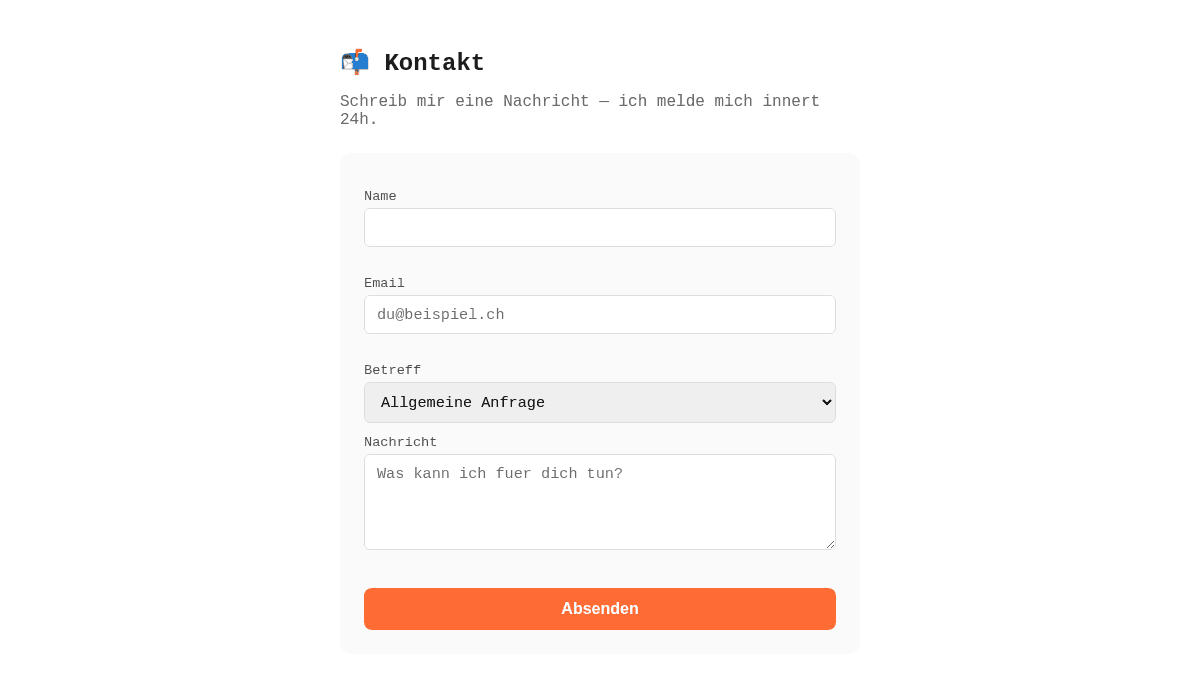 Kontaktformular
