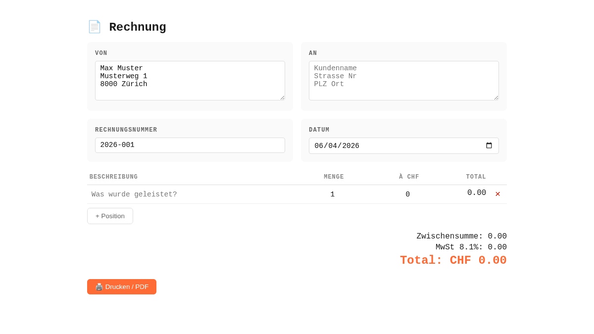 Rechnungsgenerator